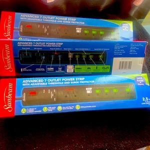 Sunbean Advance 7 outlet Power Strip three for$21